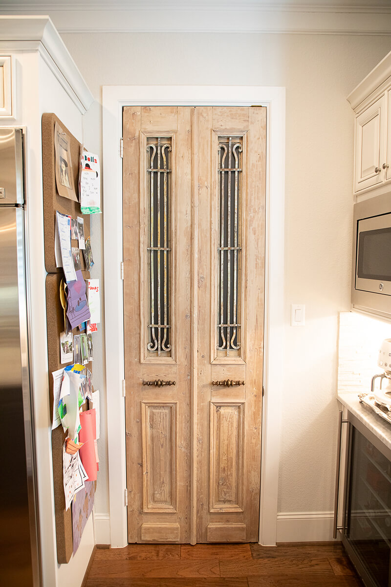 Installation of Vintage Door for Pantry